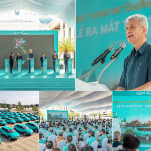 GSM lance le premier service de Taxi électrique au Laos